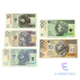 Pieniądze do nauki i zabawy Złotówki bilon i banknoty 5+ MULTIGRA