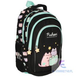 Plecak szkolny młodzieżowy czterokomorowy Pusheen 22L czarny