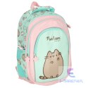 Plecak szkolny młodzieżowy czterokomorowy Pusheen 22L miętowy