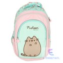 Plecak szkolny młodzieżowy czterokomorowy Pusheen 22L miętowy