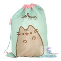 Plecak worek na buty wf Pusheen miętowy