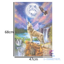 Puzzle układanka 1500 elementów Wilcza noc 68 x 47 cm CASTORLAND