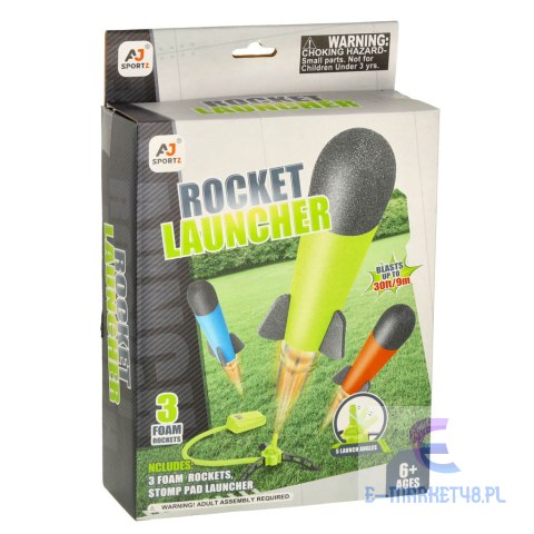 Wyrzutnia rakiet piankowych Power launcher rocket rakiety piankowe x3