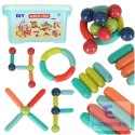 Klocki magnetyczne magnetic sticks duże patyczki dla małych dzieci 25 elementów