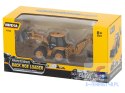 Koparka ładowarka metalowa z ruchomymi łyżkami Die-Cast H-toys 1704 1:50