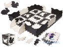 Mata edukacyjna piankowa puzzle kojec 114 x 114 x 1 cm czarna 25 elementów