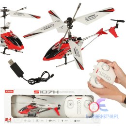 Helikopter zdalnie sterowany na pilota RC SYMA S107H 2.4GHz RTF czerwony