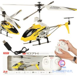 Helikopter zdalnie sterowany na pilota RC SYMA S107H 2.4GHz RTF żółty