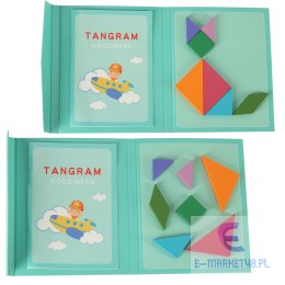 Tangram książeczka magnetyczna układanka klocki 3D