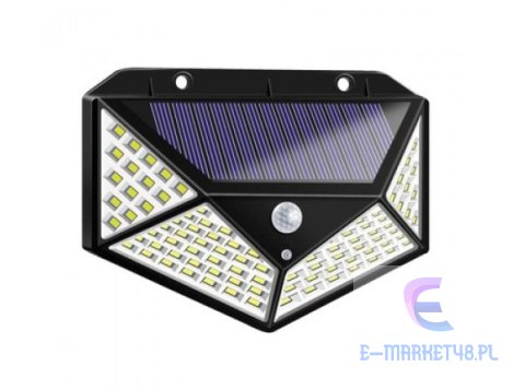 Lampa solarna z czujnikiem ruchu halogen 100LED