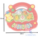 Pianinko interaktywne organki edukacyjne odgłosy zwierząt farma