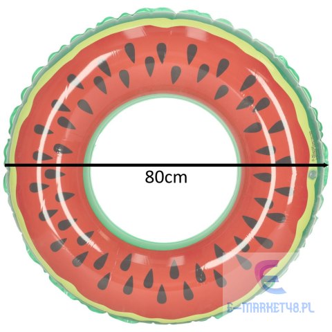 Kółko do pływania koło dmuchane arbuz 80cm max 60kg