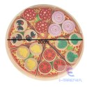 Pizza drewniany zestaw do zabawy z akcesoriami 20cm