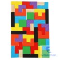 Puzzle drewniane układanka tetris klocki 40el.