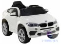 Auto na Akumulator BMW X6 Białe Skóra, EVA