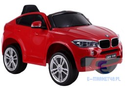 Auto na Akumulator BMW X6 Czerwony Skóra, EVA