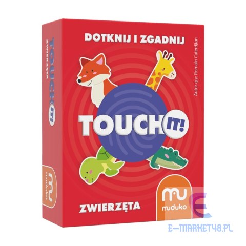 MUDUKO Gra karciana edukacyjna Touch it! Dotknij i zgadnij. Zwierzęta 5+