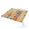 Tablica magnetyczna edukacyjna montessori sortowanie nauka kolorów buty 30 x 30 cm