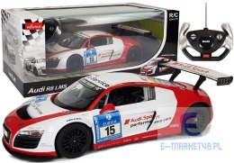 Auto R/C Audi R8 LMS Rastar 1:14 Biało-Czerwone