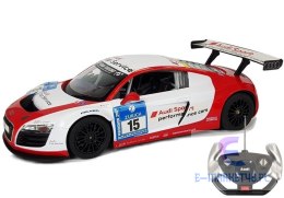 Auto R/C Audi R8 LMS Rastar 1:14 Biało-Czerwone