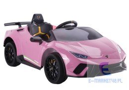 Auto na akumulator Lamborghini Huracan Różowe