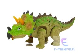 Dinozaur na Baterie Triceratops Zielony