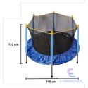 Trampolina ogrodowa dla dzieci siatka 140cm 55inch 80kg