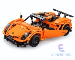 Klocki Konstrukcyjne Auto Sportowe Porsche Pomarańczowe 421 Elementów R/C CADA