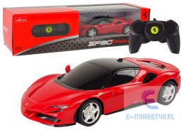 Auto R/C Ferrari SF90 Rastar 1:24 Czerwone Pilot