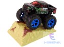 Auto Resorak Z Naciągiem Monster Truck Big Foot Gumowe Opony Rampa