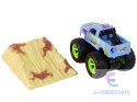 Auto Resorak Z Naciągiem Monster Truck Big Foot Gumowe Opony Rampa