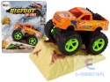 Auto Resorak Z Naciągiem Monster Truck Big Foot Gumowe Opony Rampa