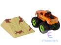 Auto Resorak Z Naciągiem Monster Truck Big Foot Gumowe Opony Rampa