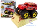 Auto Resorak Z Naciągiem Monster Truck Big Foot Gumowe Opony Rampa