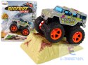 Auto Resorak Z Naciągiem Monster Truck Big Foot Gumowe Opony Rampa