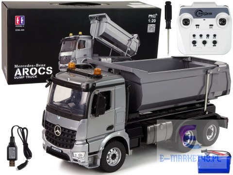 Wywrotka Metalowa Mercedes Arocs Ciężarówka R/C Aplikacja E590-003