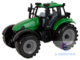 Traktor Ideal Farm Zielony Czerwony Otwierana Maska