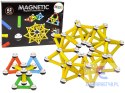 Zestaw Klocki Magnetyczne Magnetic 62 Elementy