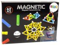 Zestaw Klocki Magnetyczne Magnetic 62 Elementy