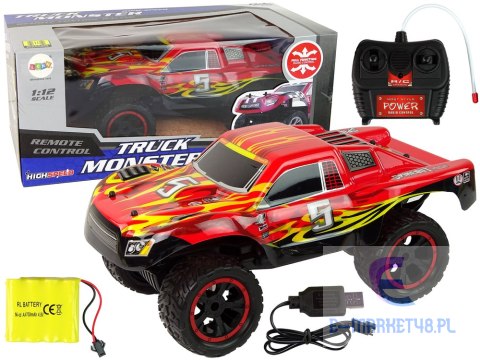 Auto Zdalnie Sterowane R/C 1:12 20 km/h Czerwone