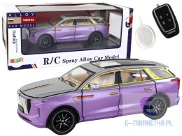 Auto RC 1:24 Samochód Pojazd E-9 Aluminiowy Zdalnie Sterowany Fioletowe