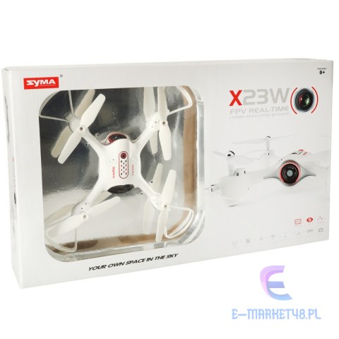 Dron RC Syma X23W kamera FPV WiFi 2.4GHz 4CH biały