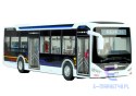 Elektryczny Autobus Miejski 1:42 Metalowy Światła Biały