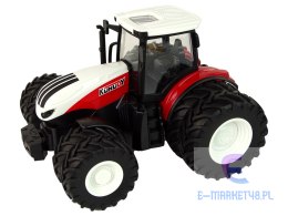 Traktor Zdalnie Sterowany z Przyczepą 1:24 Czerwony Zielony