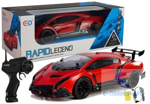 Auto Sportowe Zdalnie Sterowane 1:10 Czerwone R/C