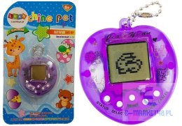 Gra Elektroniczna Tamagotchi Fioletowa z krótkim łańcuszkiem