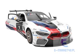 Klocki Konstrukcyjne Auto Rastar RC 1:18 BMW M8 GTE Białe 66 Elementów