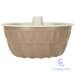 Blacha do pieczenia forma do babki okrągła z tuleją 22cm brązowa