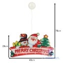 Lampki LED wisząca dekoracja okna świąteczna Merry Christmas XXL 45cm