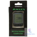 RALLEX Licznik rowerowy wodoodporny przewodowy prędkościomierz 25w1 LCD